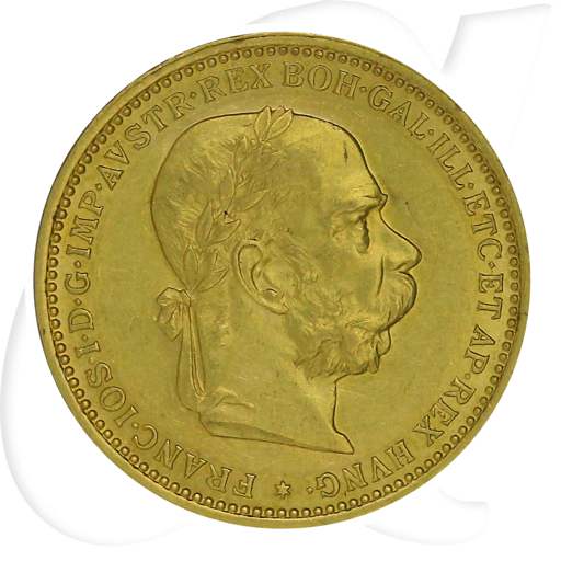 Österreich 20 Kronen 1898 Gold 6,10 gr. fein vz Franz Josef I.
