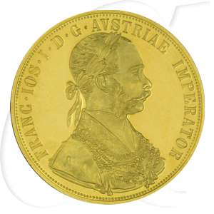 Österreich 4 Dukaten 1915 Gold 13,768 gr. NP Kaiser Franz Joseph I.
