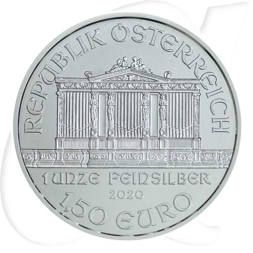 Österreich Philharmoniker 2020 Silber Münzen-Bildseite
