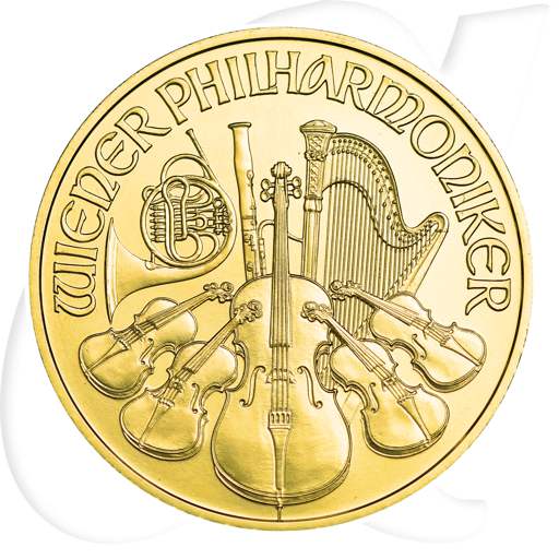 Österreich Philharmoniker Gold Münzen-Bildseite