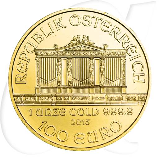 Österreich Philharmoniker Gold Münzen-Wertseite