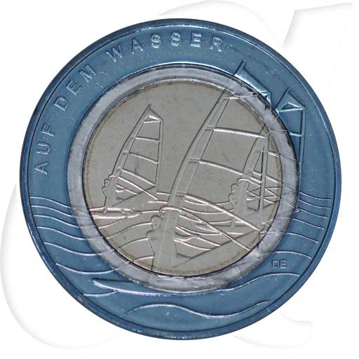 Polymerring 10 Euro Wasser 2021 BRD Münzen-Bildseite
