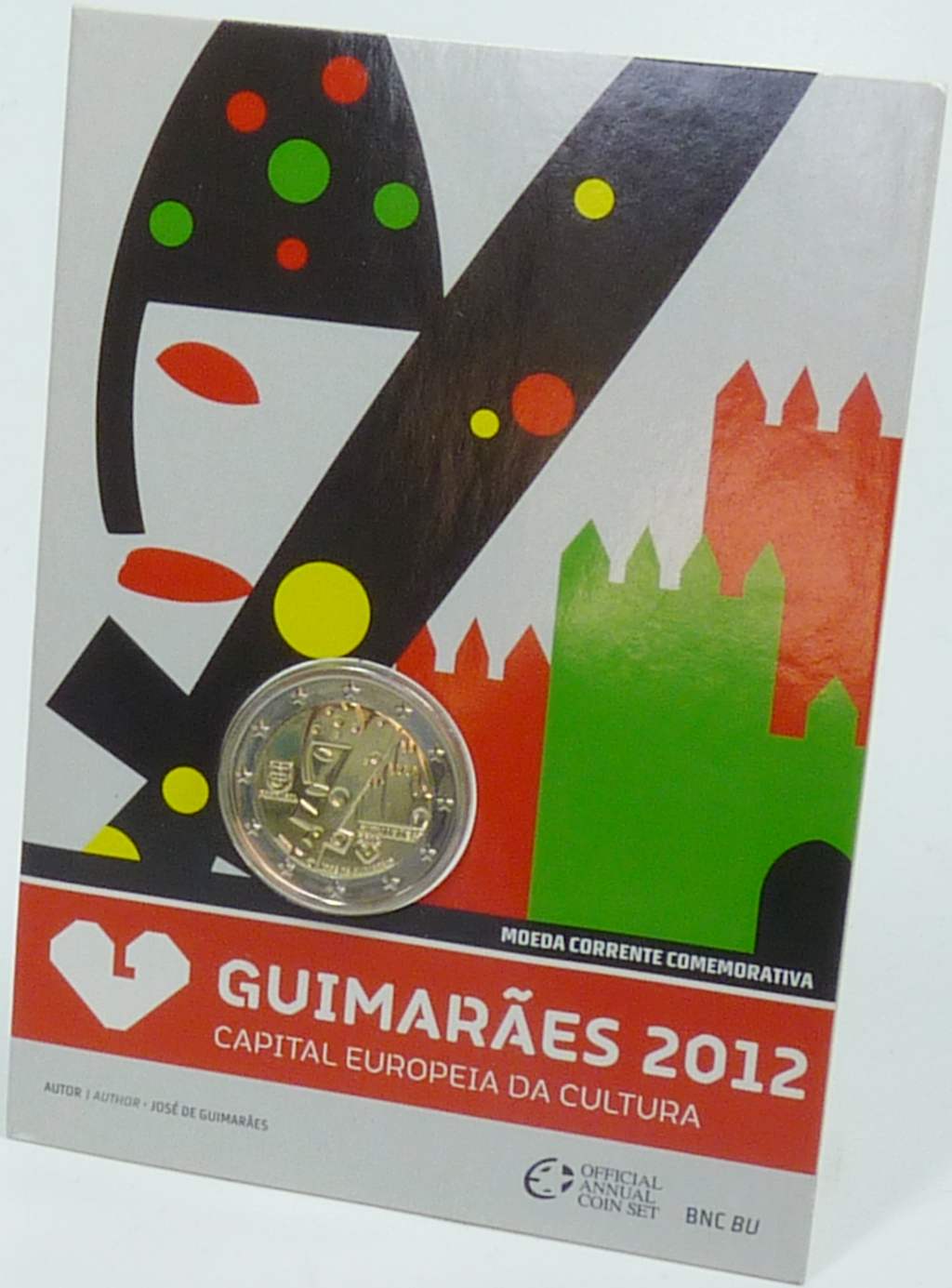 Portugal 2 Euro 2012 Guimaraes Kulturhauptstadt Europas prägefr./st OVP im Blister