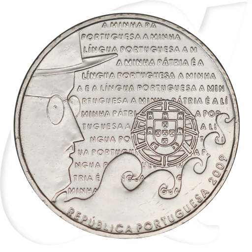Portugal 2,50 Euro CuNi 2009 vz-st Portugiesische Sprache