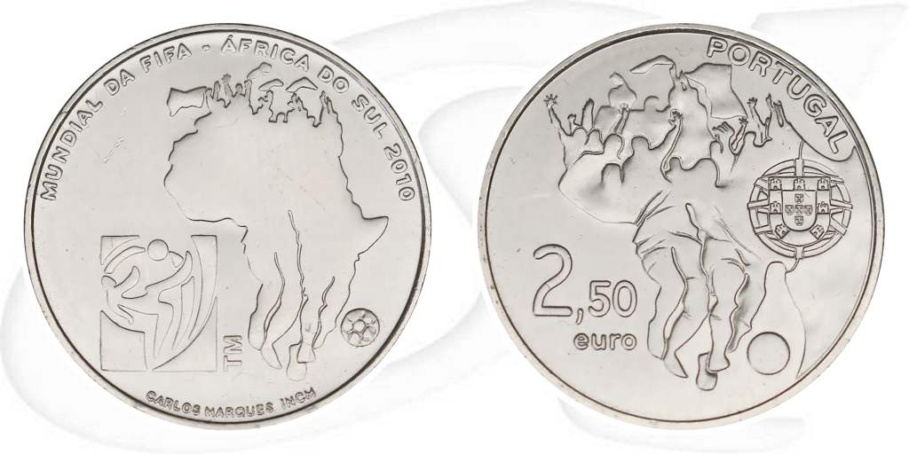2009-portugal-morabitino-2009-1-50-euro Münze Vorderseite und Rückseite zusammen