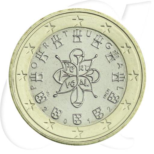 Portugal 2012 1 Euro Umlaufmünze Münzen-Bildseite