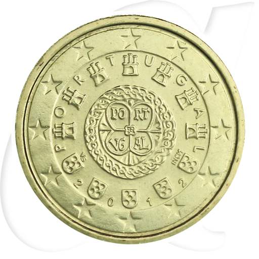 Portugal 10 Cent 2012 stempelglanz Umlaufmünze königliches Siegel von 1142
