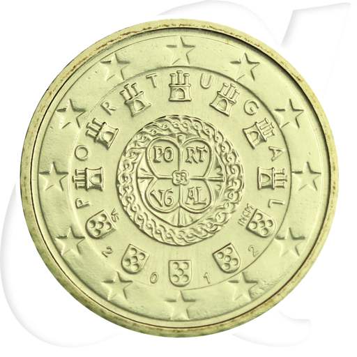 Portugal 2012 50 Cent Umlaufmünze Münzen-Bildseite