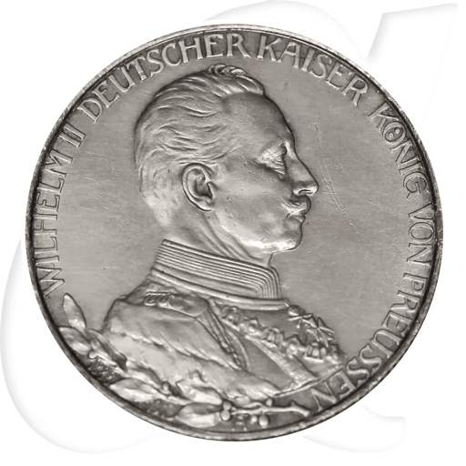 Preussen 1913 Regierungsjubiläum Wilhelm 2 Mark Münzen-Bildseite