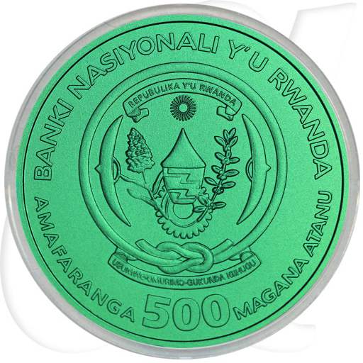 Ruanda Niob 2008 grün Münzen-Wertseite