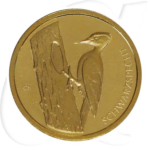 Deutschland 20 Euro Gold 2021 D st Heimische Vögel - Schwarzspecht
