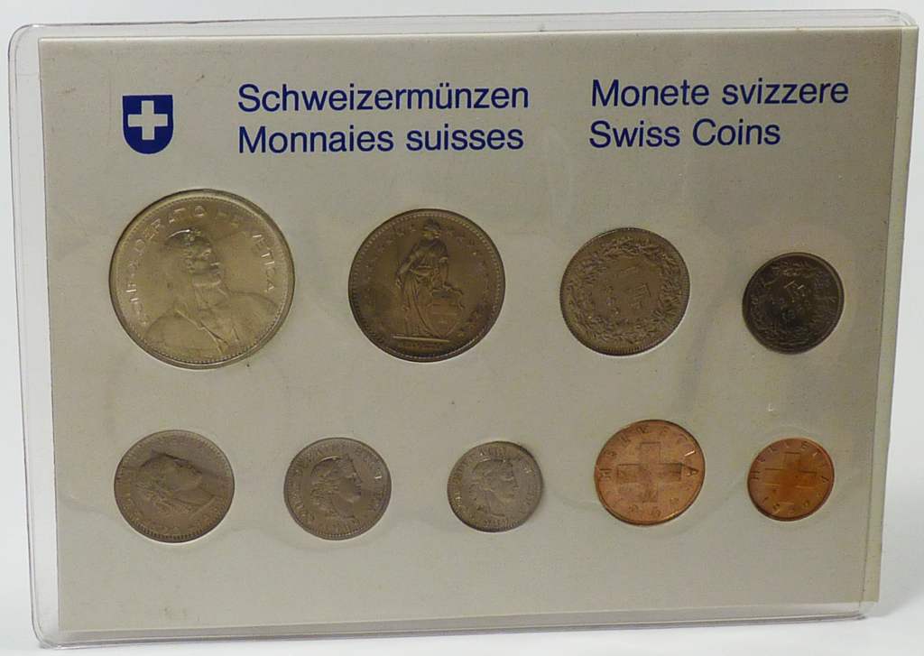 Schweiz Kursmünzensatz 1969 stempelglanz OVP