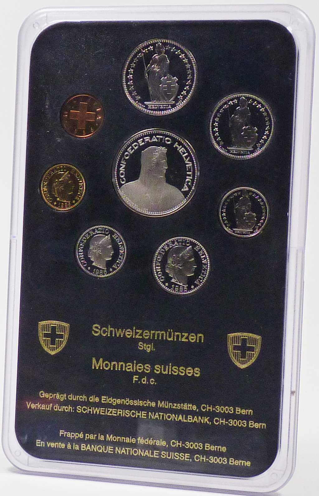Schweiz Kursmünzensatz 1986 stempelglanz OVP