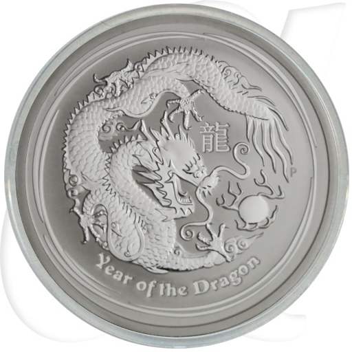 Australien 2 Dollar 2012 BU Silber Lunar II Jahr des Drachen