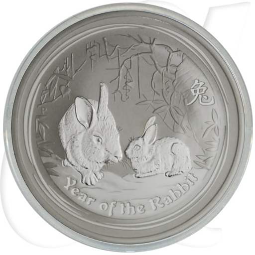 Silber Lunar Hase 2011 2 Dollar Australien Münzen-Bildseite