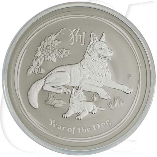 Silber Lunar Hund 2018 2 Dollar Australien Münzen-Bildseite