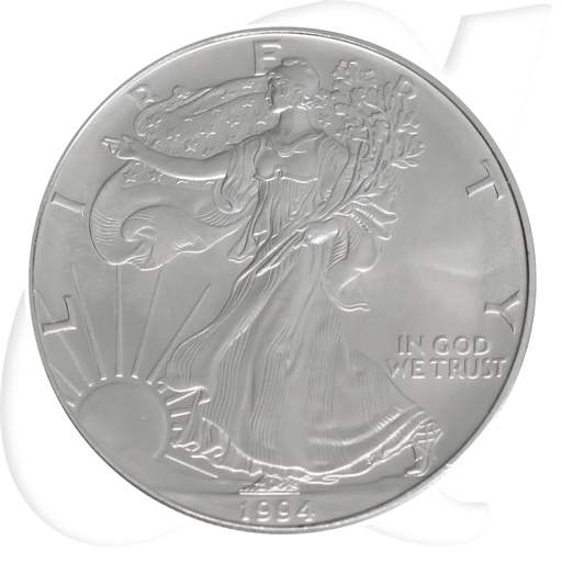 Silver Eagle 1994 USA Walking Liberty Münzen-Bildseite