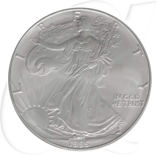 Silver Eagle 1995 USA Walking Liberty Münzen-Bildseite
