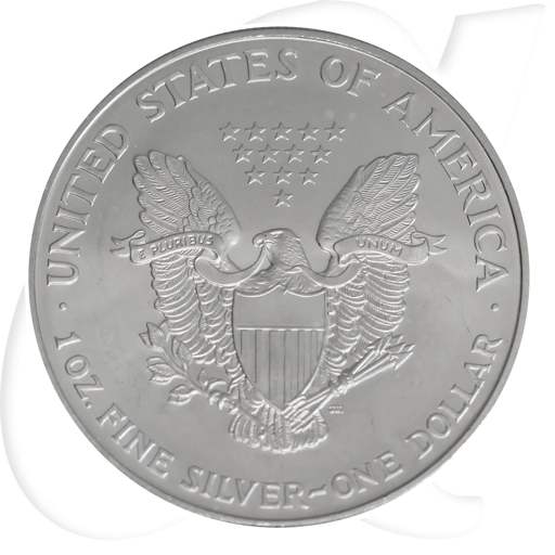 Silver Eagle 1997 USA Walking Liberty Münzen-Wertseite