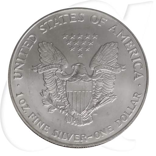 Silver Eagle 1998 USA Walking Liberty Münzen-Wertseite