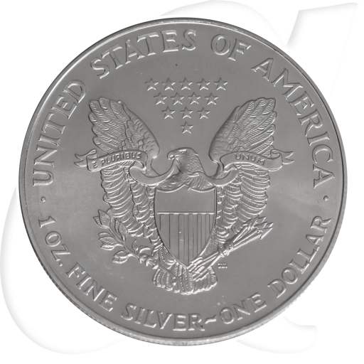 Silver Eagle 1999 USA Walking Liberty Münzen-Wertseite