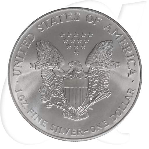 Silver Eagle 2000 USA Walking Liberty Münzen-Wertseite