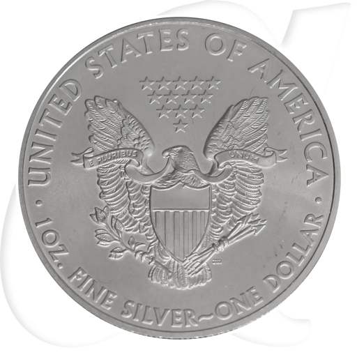 Silver Eagle 2008 USA Walking Liberty Münzen-Wertseite
