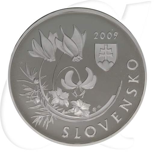 Slowakei 2009 20 Euro Velka Fatra Silber PP OVP Münze Bildseite
