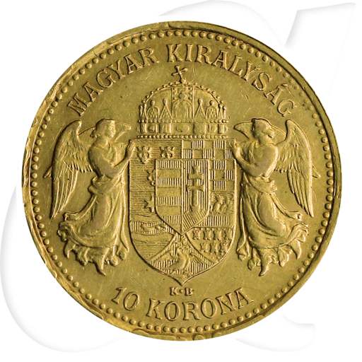 Ungarn 10 Korona Gold (3,049 gr. fein) 1905 ss-vz Franz Josef I.