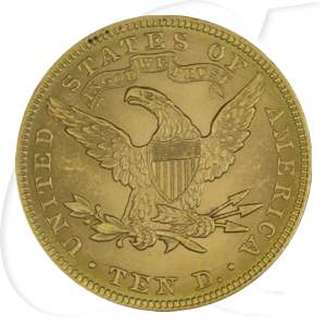 USA 10 Dollar 1897 vz Gold 15,03g fein Liberty Eagle Coronet Head