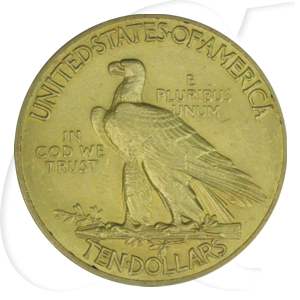 USA 10 Dollar 1926 ss-vz Gold 15,03g fein Indian Head - Indianer