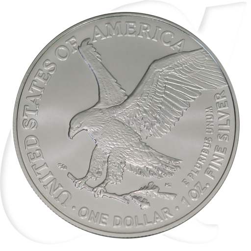 USA 2021 Silver Eagle Walking Liberty Münzen-Wertseite