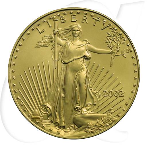 USA 50 Dollar Goldmünze Eagle 31,10 Gramm (1 Unze) Münzen-Bildseite