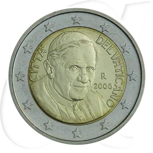 Vatikan 2 Euro 2006 Münzen-Bildseite