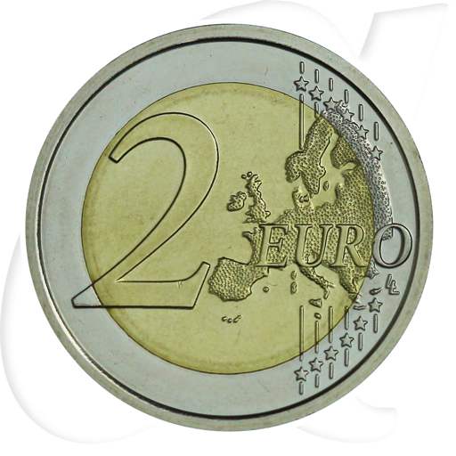Vatikan 2 Euro 2008 Münzen-Wertseite