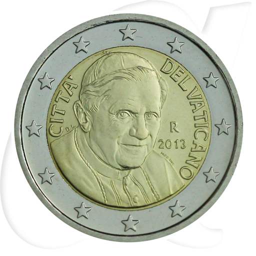 Vatikan 2 Euro 2013 Münzen-Bildseite