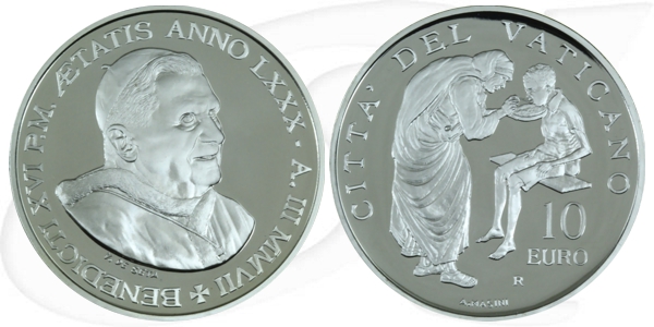 Vatikan 10 Euro Silber 2007 PP OVP 81. Weltmissionstag