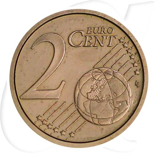 Vatikan 2010 2 Cent Benedikt Umlauf Kurs Münzen-Wertseite