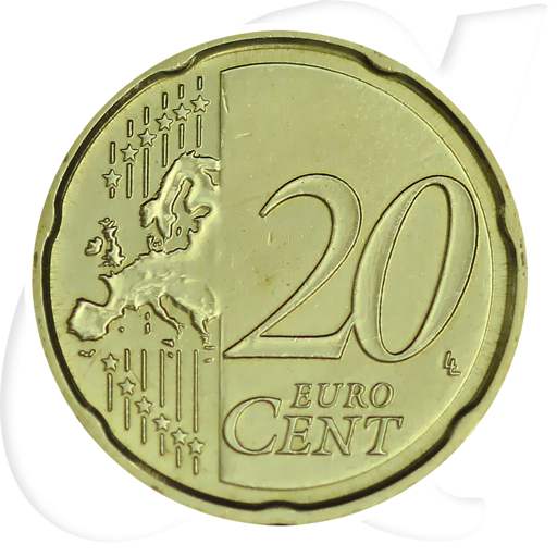 Vatikan 2010 20 Cent Benedikt Umlauf Kurs Münzen-Wertseite