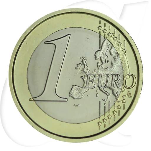 Vatikan 2011 1 Euro Papst Benedikt Umlauf Kurs Münzen-Wertseite
