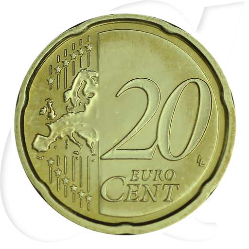 Vatikan 2011 20 Cent Benedikt Umlauf Kurs Münzen-Wertseite