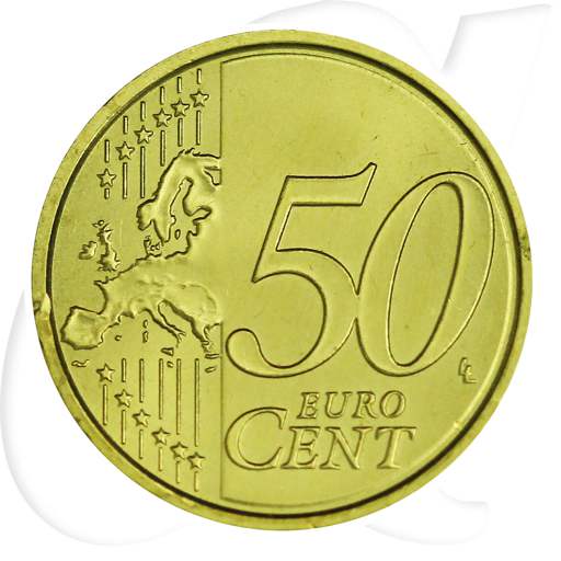 Vatikan 50 Cent 2011 Umlaufmünze Papst Benedikt XVI.