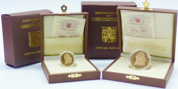 Vatikan 20 + 50 Euro 2011 PP OVP Gold Papst Bendedikt XVI.