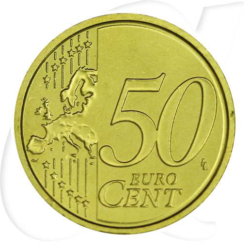 Vatikan 50 Cent 2012 Umlaufmünze Papst Benedikt XVI.