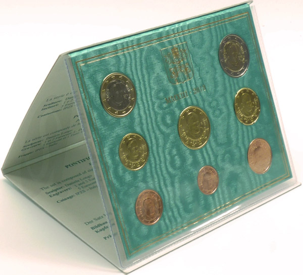 Vatikan Kursmünzensatz 2013 st OVP Benedikt XVI.