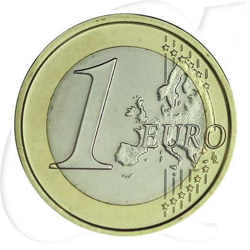 Vatikan 2015 1 Euro Papst Franziskus Umlauf Kurs Münzen-Wertseite