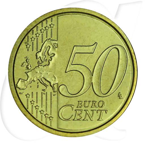 Vatikan 2015 50 Cent Franziskus Umlauf Kurs Münzen-Wertseite