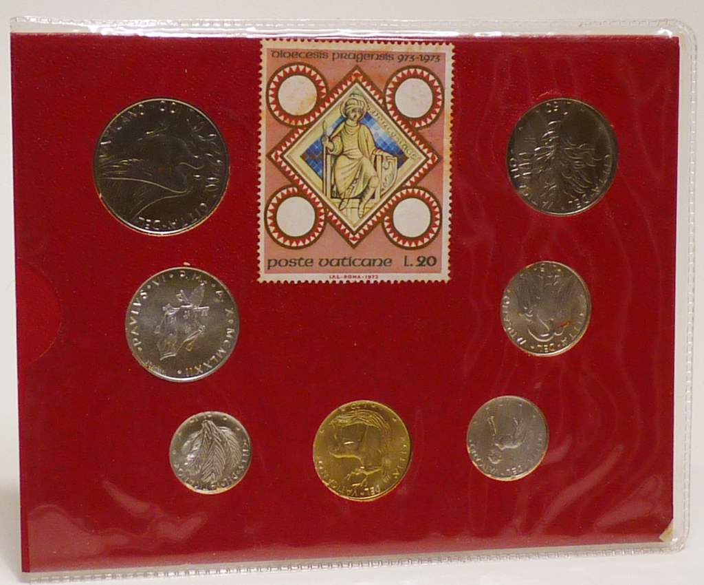 Vatikan Kursmünzensatz 1972 Paul VI OVP
