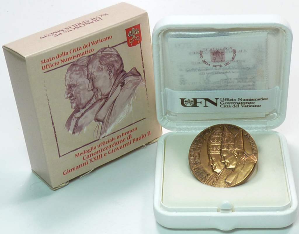 Vatikan Medaille 2014 Kassette