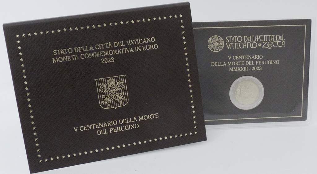 Vatikan Perugino 2 Euro 2023 st OVP